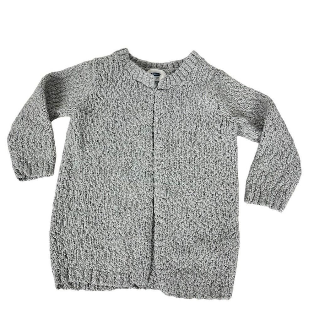 Old Navy Girls Gray Coatigan Size 4T Open Front Long Cardigan